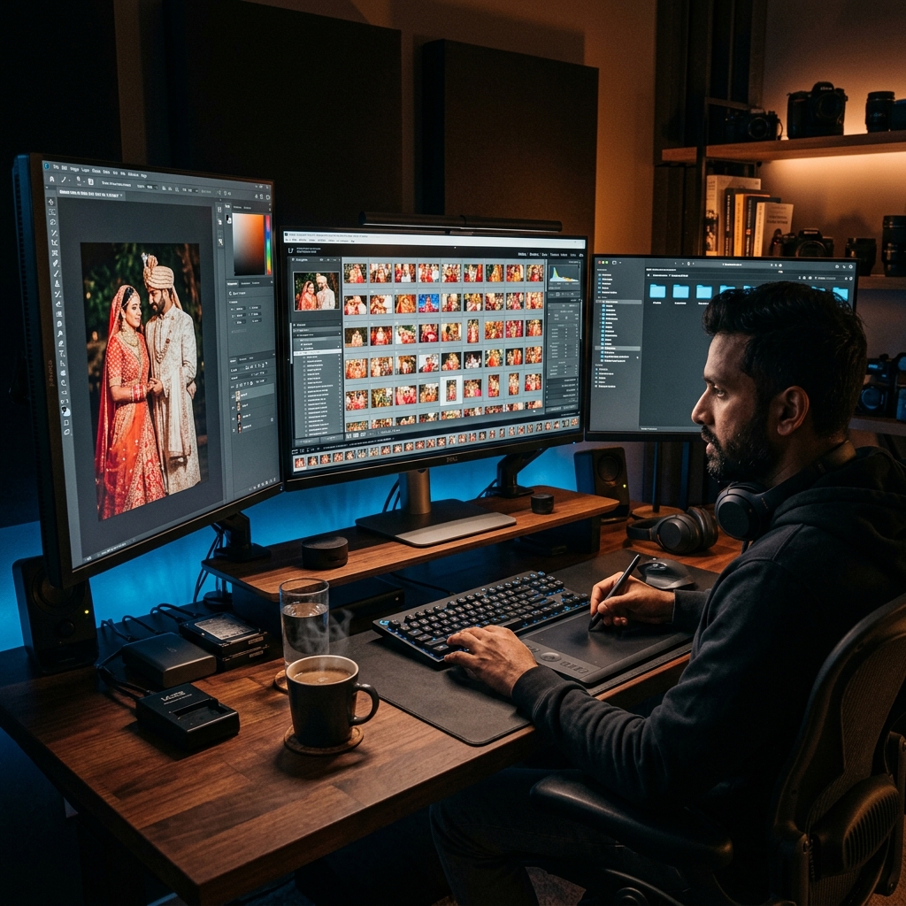Efficient wedding photo editing workflow — Lightroom batch processing setup