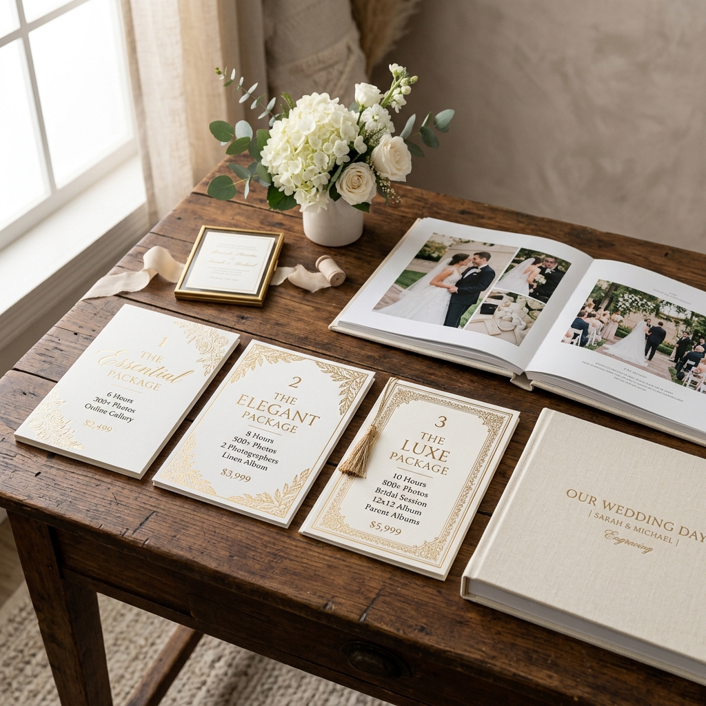 How to create wedding photography packages that sell — pricing strategy guide