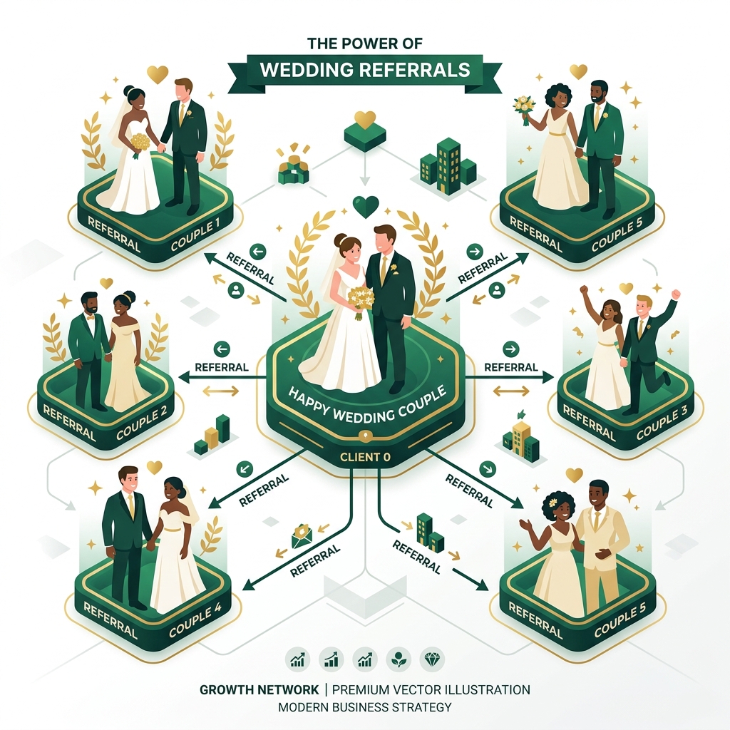 Wedding photography referral program — turn clients into a passive booking engine